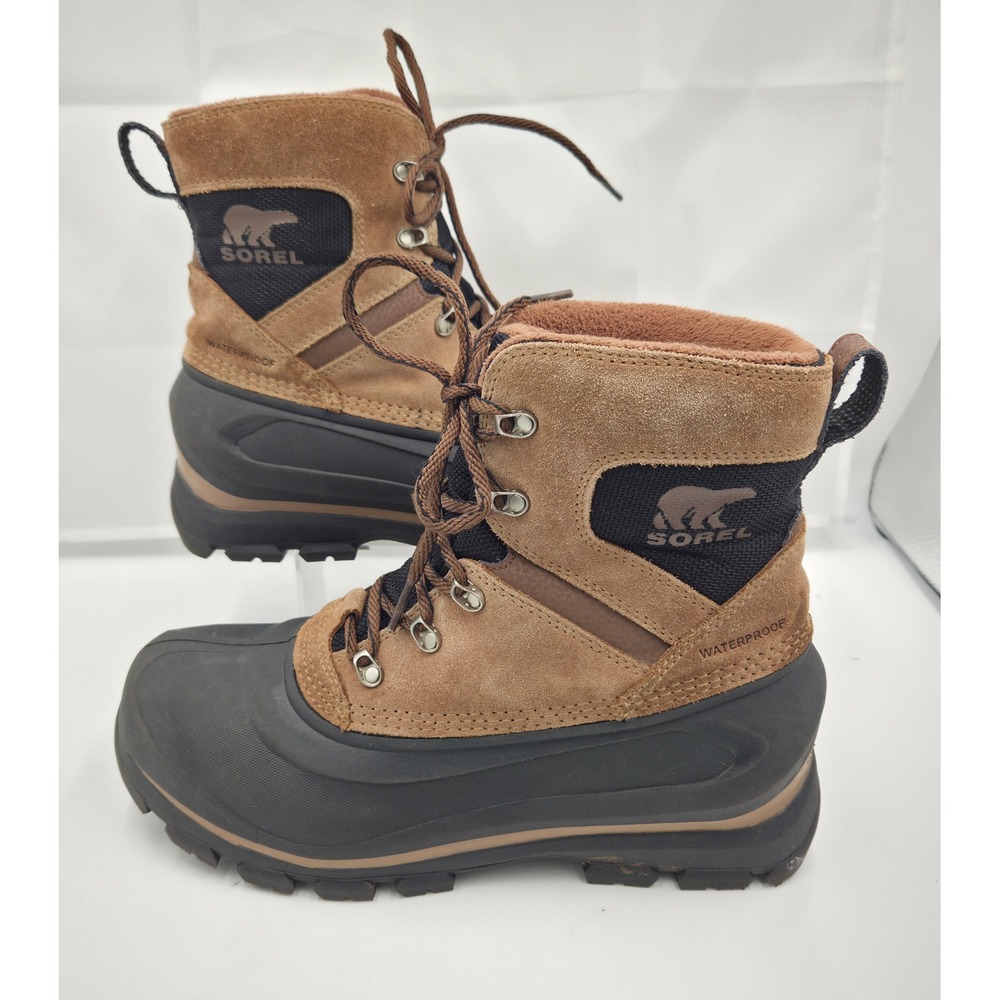 Sorel Mens Waterproof Insulated Winter Snow Duck Boots Brown Black 200g